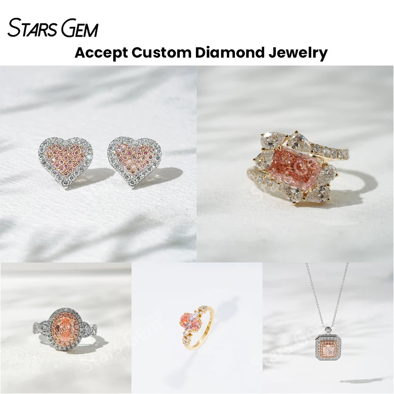 Melee Small Diamond 0.8mm to 3mm Round Brilliant Cut HPHT VS Lab Grown Diamond Vivid Pink Color Loose Gemstone = Jewelry Making