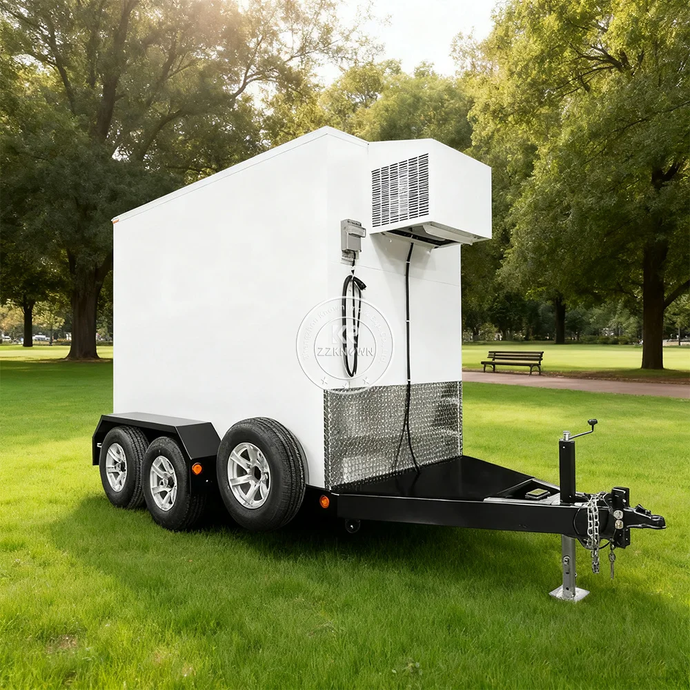 Customized Mobile Freezer Frozen Food Cold Room Food Storage Cold Refrigerated Truck Trailer with Temperature Control