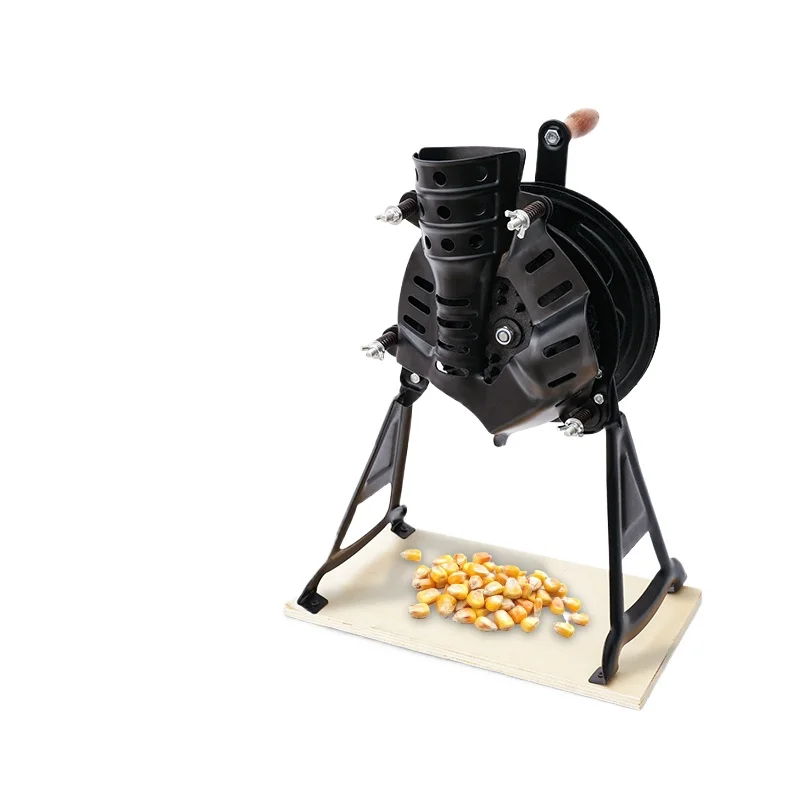 Thickened hand-cranked corn thresher Household small grain-wrapping corn kernel removal machine