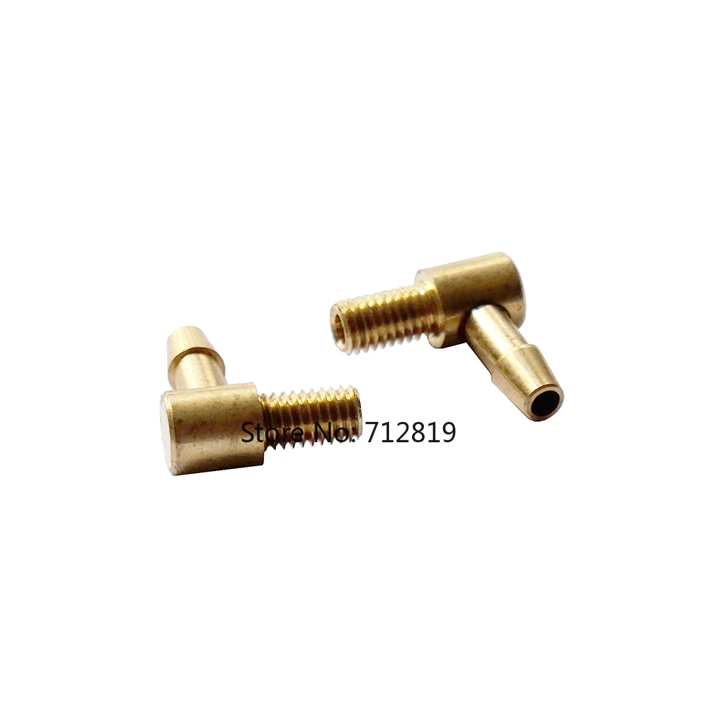 Ugello acqua a vite M4/ M5 Ugelli di ingresso serbatoio carburante olio tipo L da 90 gradi per parti di collegamento barche a getto RC fai da te