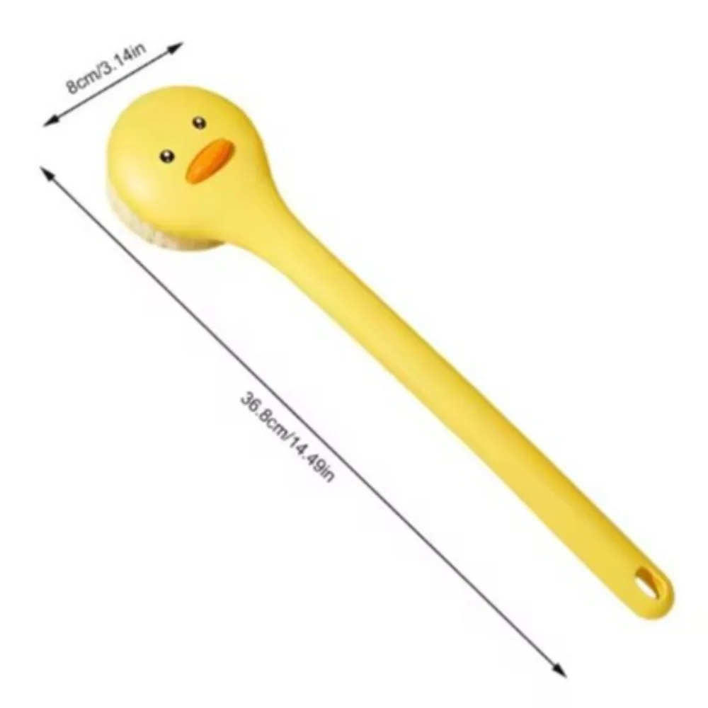 Creatieve Leuke Eend Badborstel Zachte Haren Gele Boby Wrijven Tool Huid Massager Hang Gat Douche Scrubber Boby Cleaning