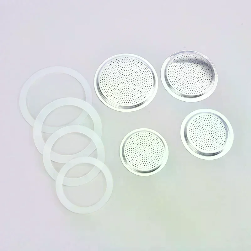 Stainless Steel Gasket Filter Plate and Silicone Gel Ring Replacement Parts Home Decoration