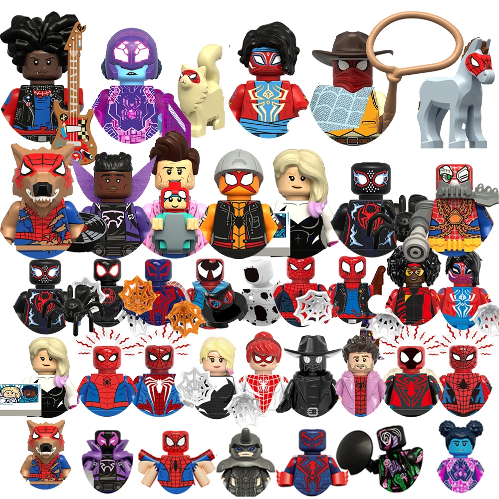 Nouveaux blocs de construction Spider-Man 2026 pour jouets et cadeaux, nouvelles mini figurines d'action, blocs de construction pour enfants pour cadeaux de fête