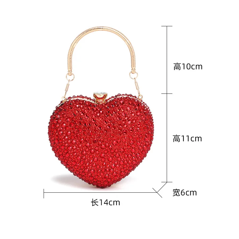 

Love Diamond Bag New Women's Fashion Chain Diamond-encrusted Shoulder Crossbody Handbag