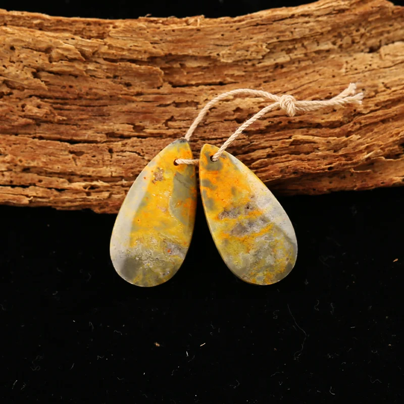 

Серьги B&F Bumble Bee Stone, бусины для изготовления ювелирных изделий, бусины из натуральных камней ручной работы, камни для изготовления ювелирных изделий