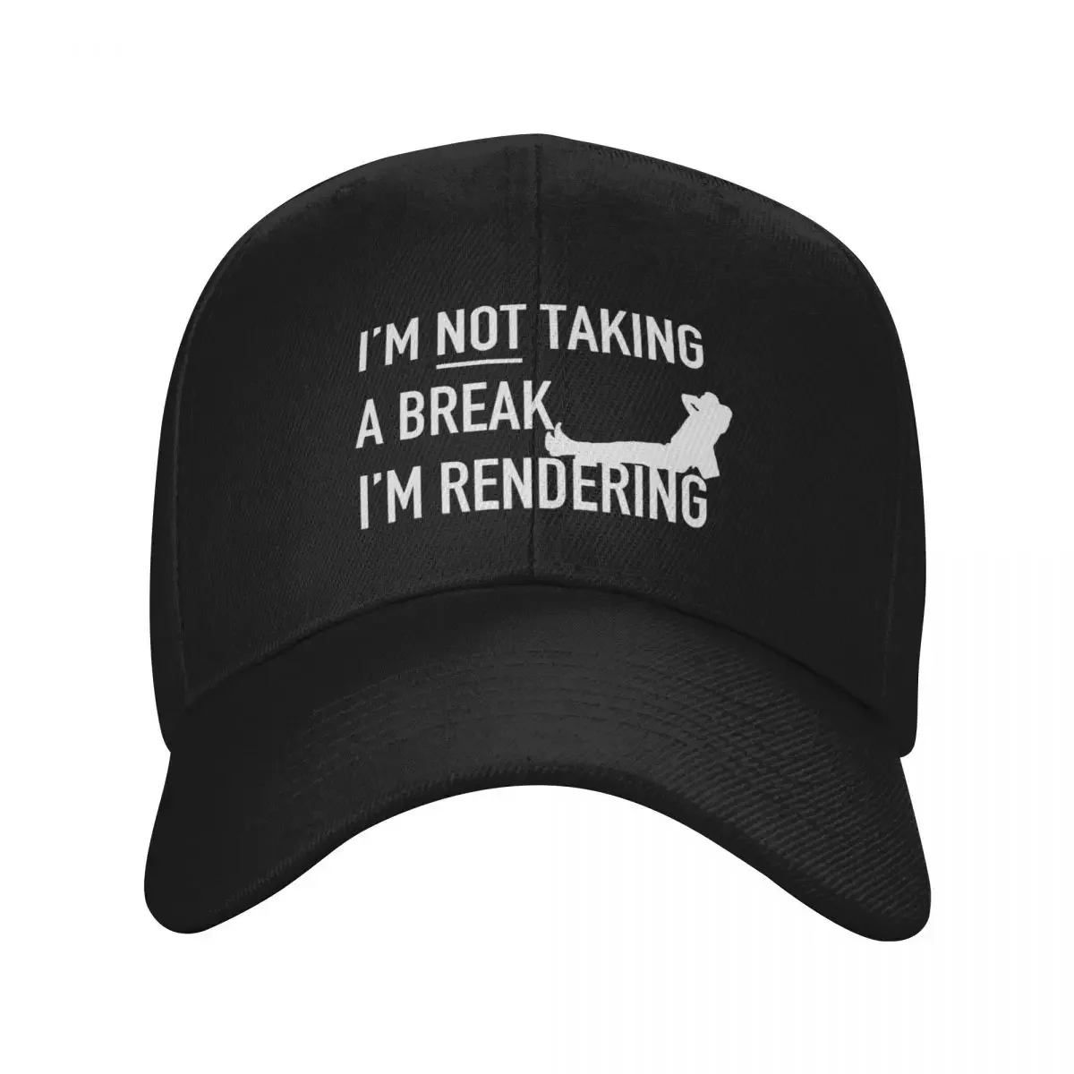 Im Not Taking A Break Im Rendering - Editor Definition Symbols - Gift For Editor Baseball Cap Thermal Visor Mens Hats Women's