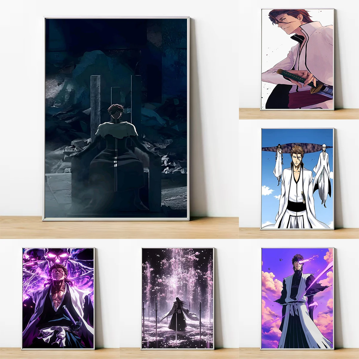 

Anime A-Aizen SousukeS B-BLEACH Poster HD art wall waterproof home living room bedroom bar aesthetic decoration