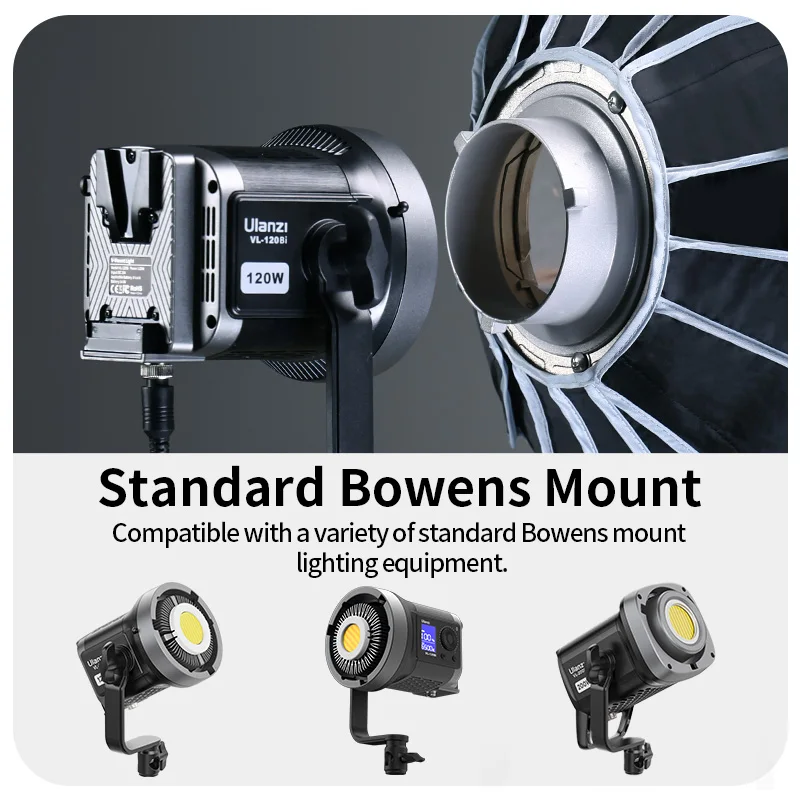 Softbox مكافئ قياسي من Ulanzi ، حامل Bowens صغير ، Softbox محمول ، LAS003 ، 60 الرومانسية