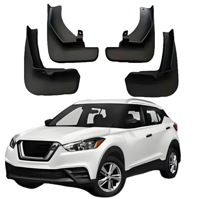 

Modification Car Parts PP+TPR Car Mudflaps Mudguards Splasher Guards Fender for Nissan KICKS 2017-