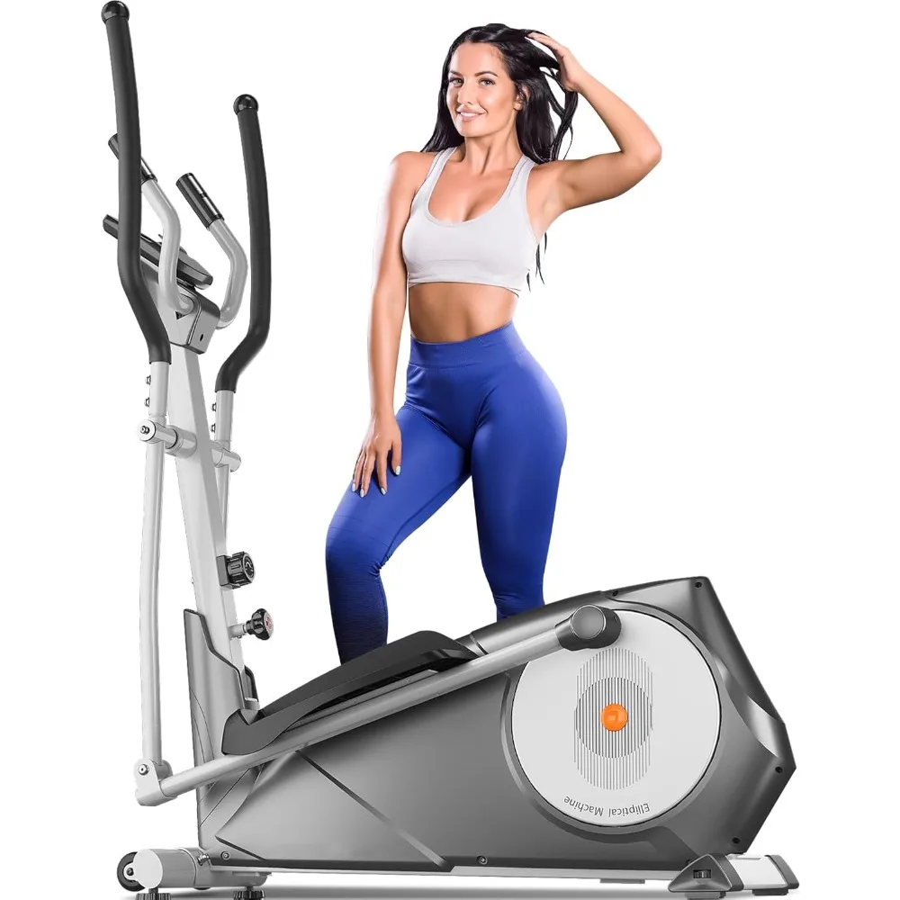 Elliptical Exercise Machine for Home with Hyper-Quiet Magnetic Driving System, Elliptical Trainer with 22 Resistance Levels