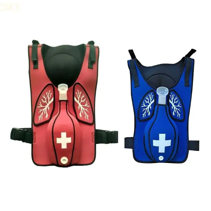 

20CE CPR Training Model for Simulated Self-Rescues, First Aids Practice Teaching Model Anti Choking Obstruction Trainer Vest