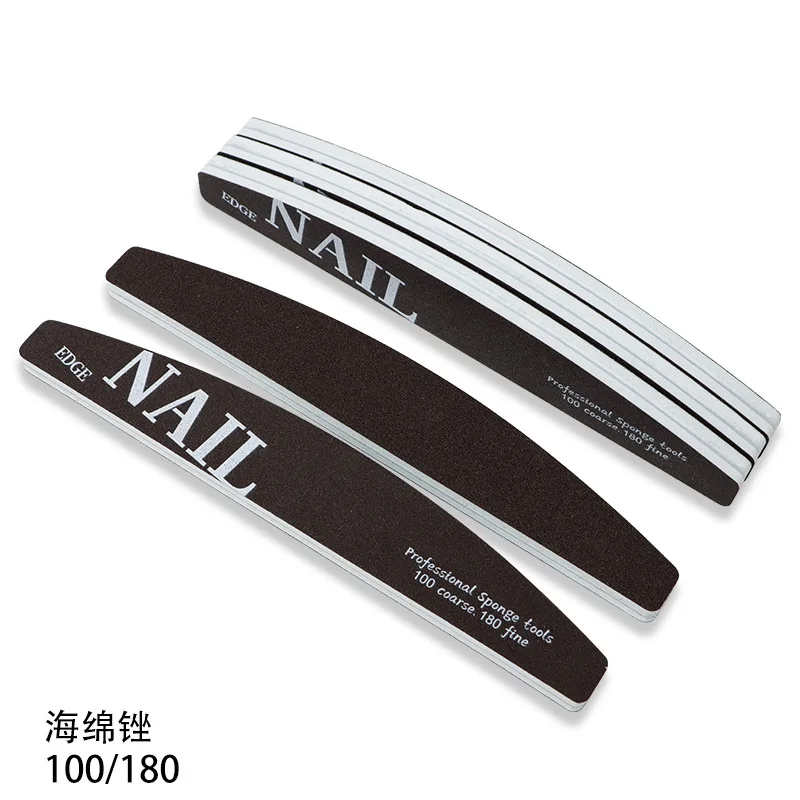 Dwustronne pilniki do paznokci, kolorowe gąbki do polerowania paznokci, paski do szlifowania i polerowania, narzędzia do pedicure i manicure.