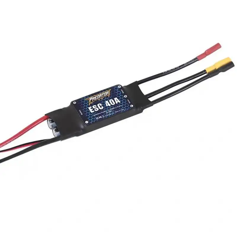 Fms Brushless Esc 40a Modello di aereo Regolazione elettrica Interruttore 3a Configurazione Bec Cintura ad ala fissa Funzione di spinta inversa