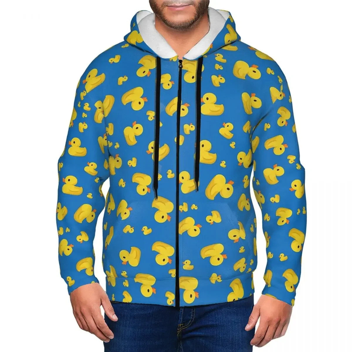 

Желтые классические толстовки на молнии с резиновой уткой, пуловер в стиле хип-хоп, осень-зима, мужская и женская толстовка, топы с длинными рукавами