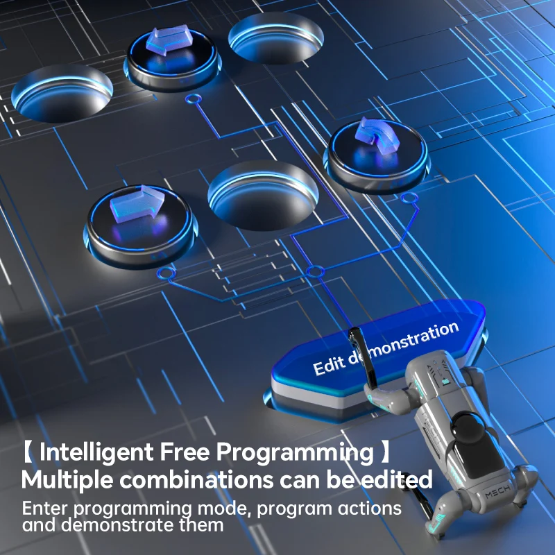 หุ่นยนต์สุนัขอัจฉริยะ AI สนทนาด้วยเสียง ควบคุมระยะไกล ตั้งโปรแกรมได้ ของเล่นเด็กผู้ชาย ของขวัญใหม่ ของเล่นเด็ก