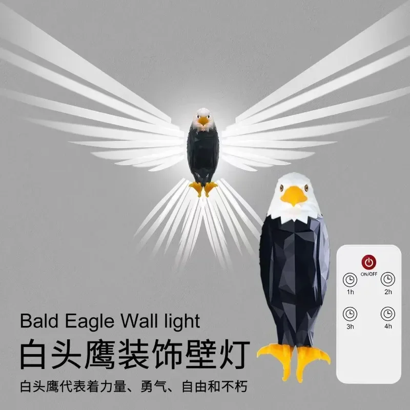 Anime Cartoon Creative Eagle Shaped Night Light Cute Animal Projection LED Wall Light Atmosphere Party Decoration Hanging Lights