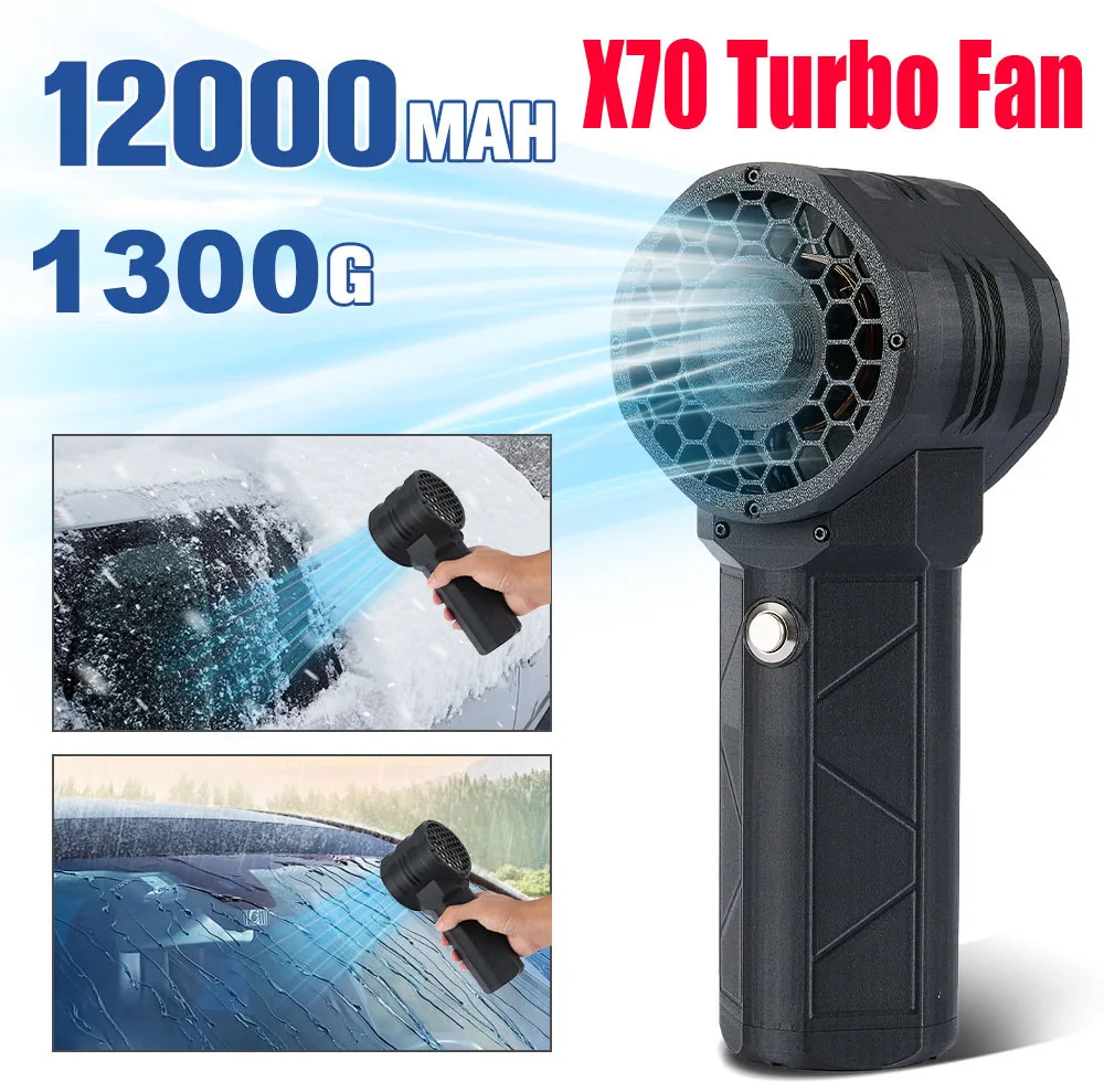 X70 High Speed Turbofan Water Blower 1300G Thrust Handheld Turbo Jet Fan Powerful 70MM Brushless Motor Electric Blower Dropship