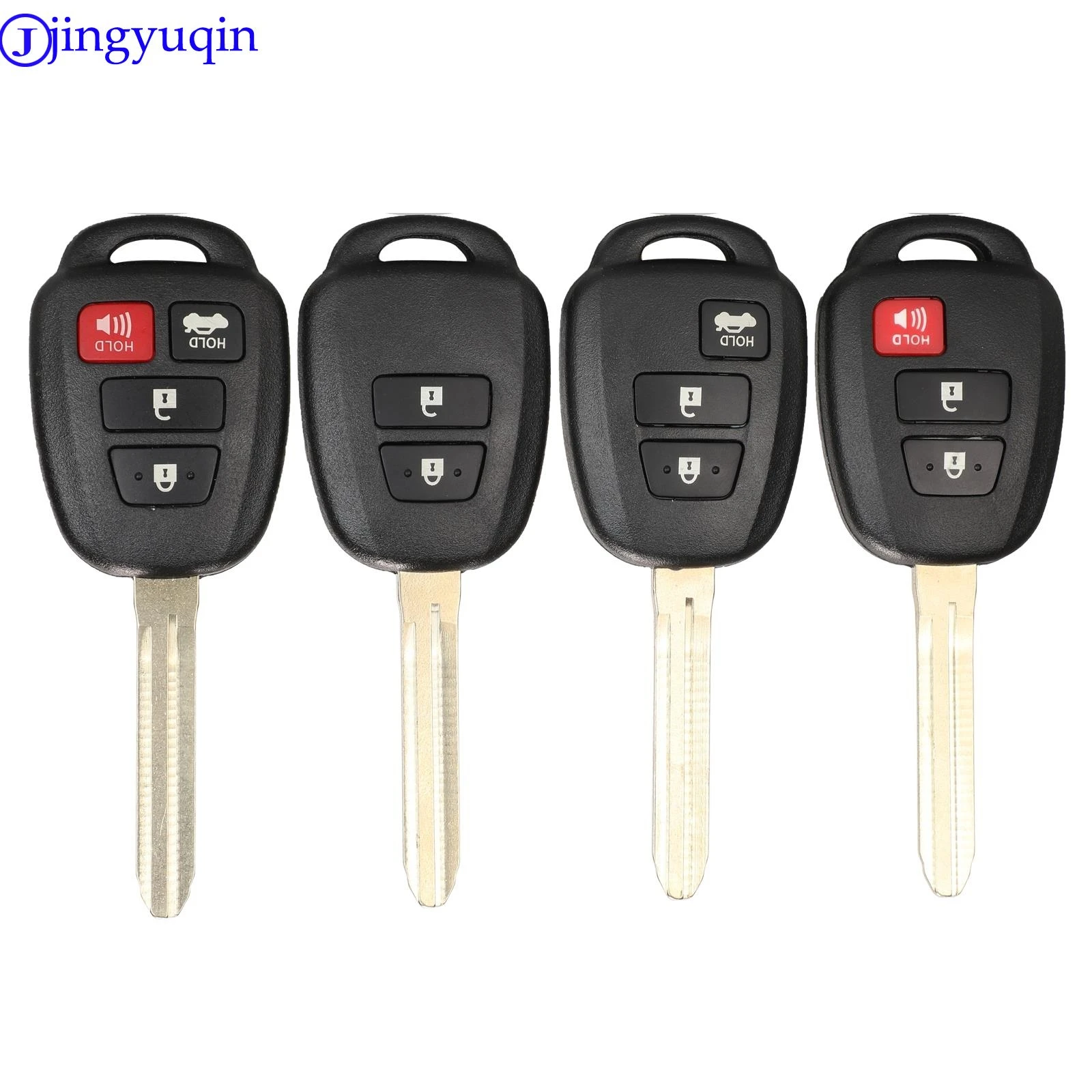 

jingyuqin New Remote Car Key Shell Case Fob Cover For Toyota CAMRY 2012 2013 2014 2015 Corolla 2014 2015 With TOY43 Blade