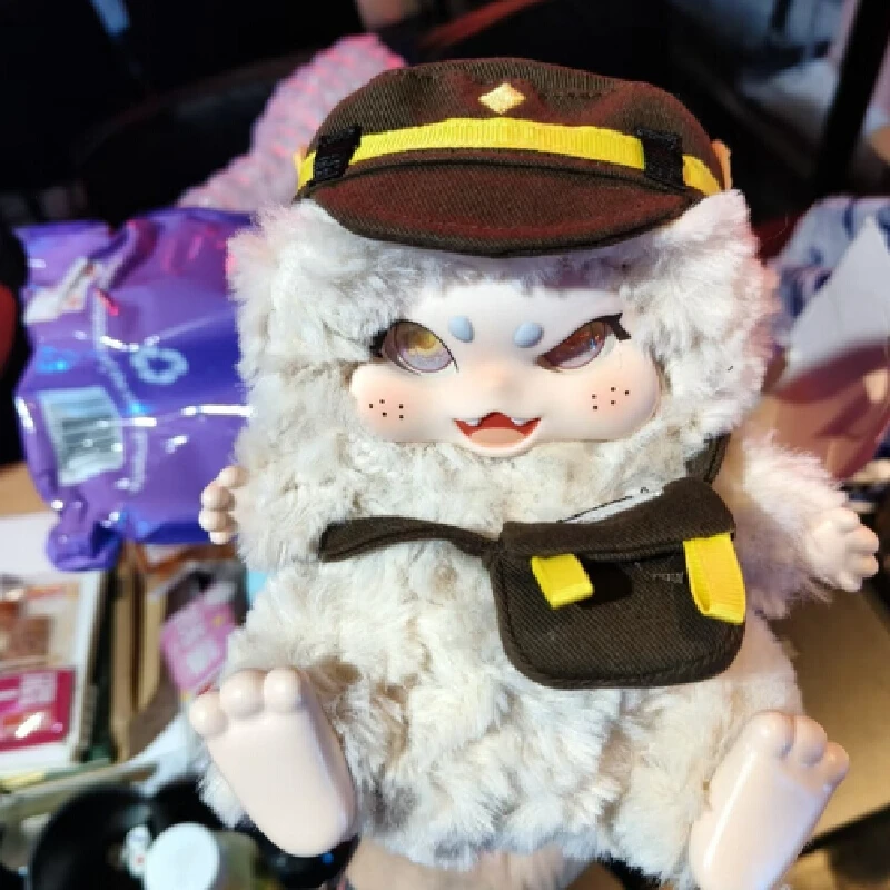 original Baby Three Fantasy Street Series Plush Blind Box Pendant Anime Action Figure Caixa Mystery Box Dolls Girls Gift Toys