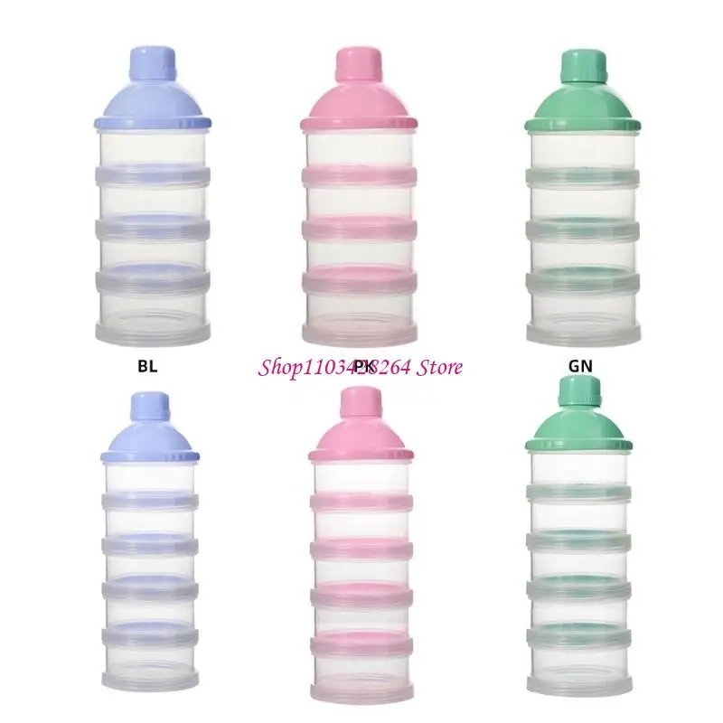 صندوق تخزين أغذية الأطفال متعدد الأغراض 4/5 طبقة مسحوق الحليب/موزع طعام الطفل صيغة موزع حجم كبير للرضع #2