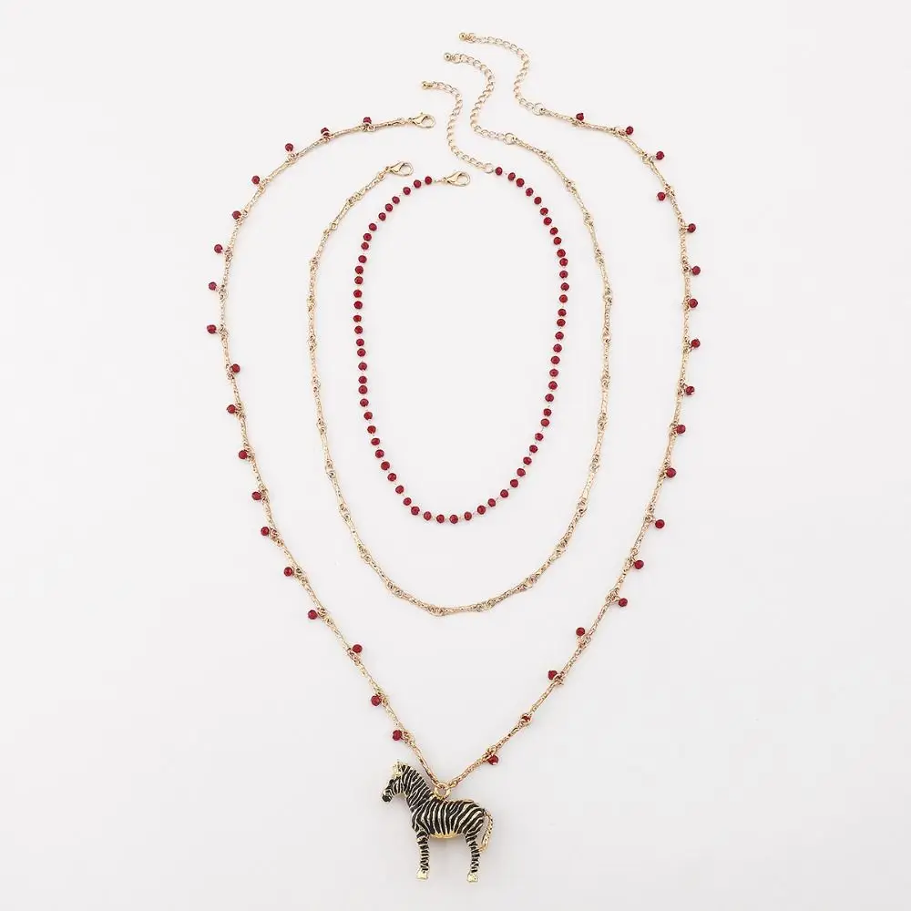 شخصية قطرة النفط قلادة زيبرا أقراط خمر الاتجاه المعدني مجوهرات الحيوان أقراط استرخى أقراط الصيف