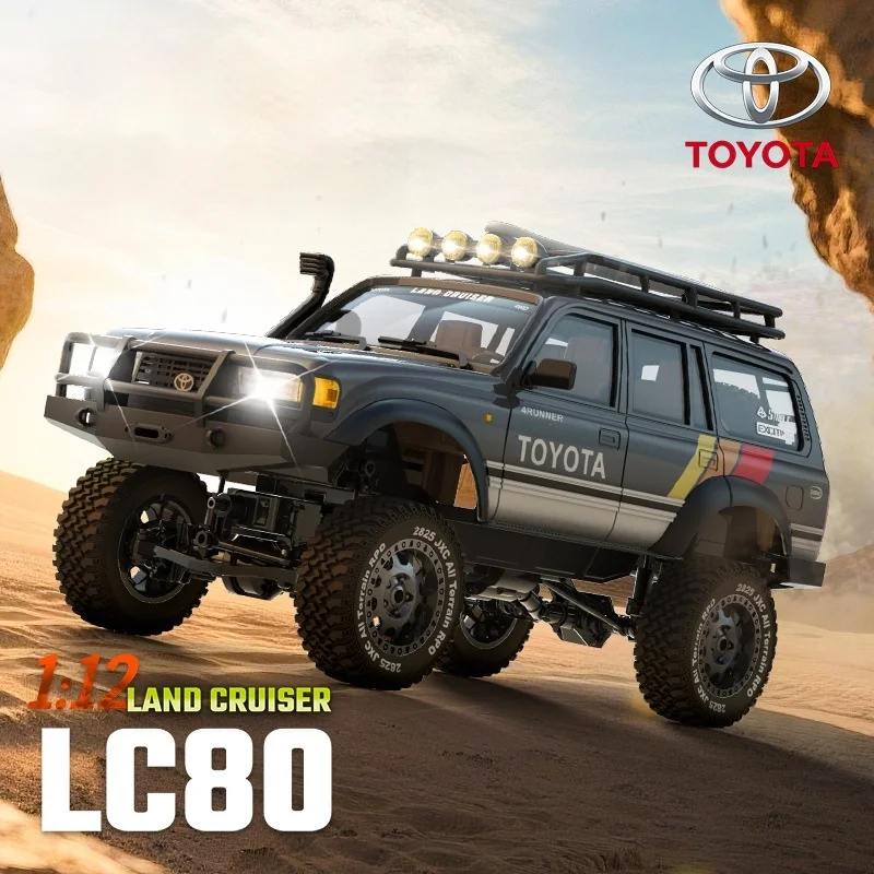 

Toyota Genuine LC80 Land Cruiser RC Car Climbing Off-Road Vehicle 1/12 Full-Scale Four-Wheel Drive Remote Control Boy Toy Gift