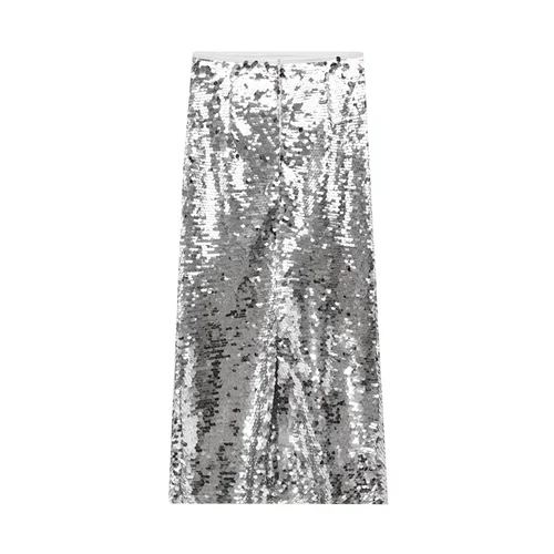 Imagen 2 del producto 2025 RARA invierno nuevo producto moda mujer temperamento Casual adelgazamiento con cuentas media cintura Midi media falda