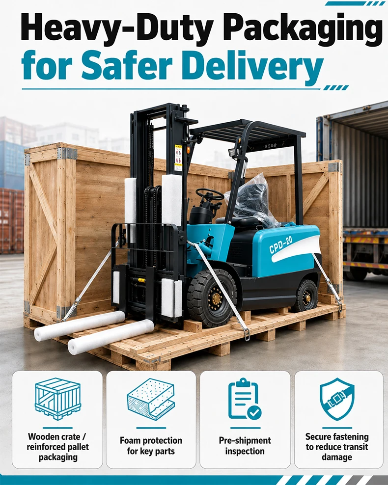 New Arrivals Electric Forklift 2 Ton 2.5 Ton Mini Hydraulic Small Wheel Forklift Narrow Aisle Forklift for Warehouse CE ISO