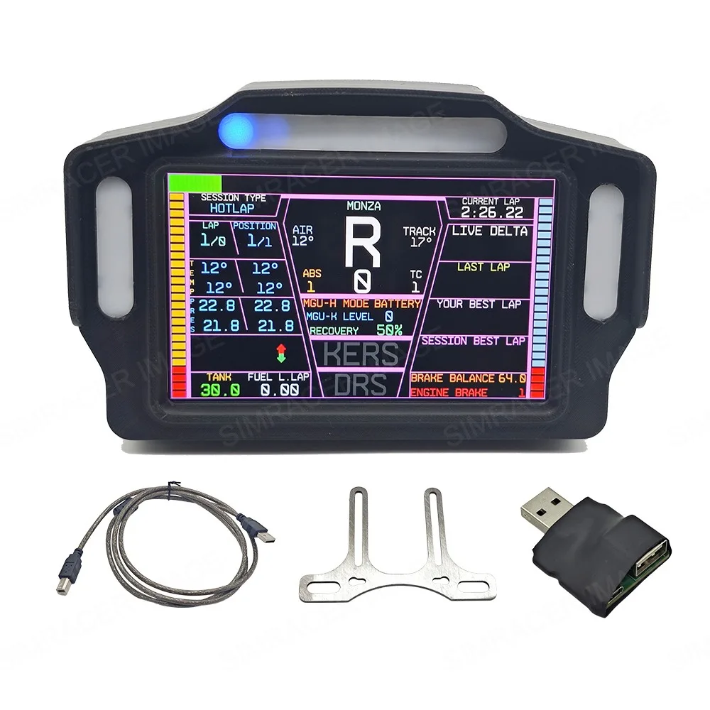 Picture 4: USB Racing Game 5-inch Screen Multi-function Meter SIMHUB Custom Configuration Makes Simulated Driving Experience More Realistic
