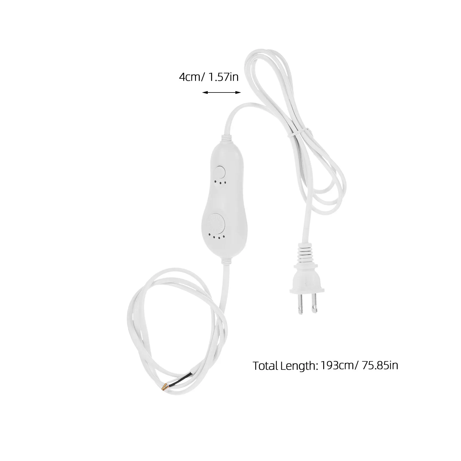 LED Desk Lamp Dimmer Plug in Table Lamp Extension Cord Adjustable Three Level Timer Switch Dimmable Light Controller