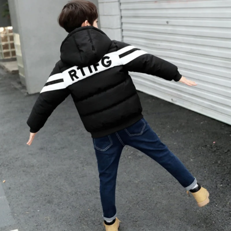 Boys Coat Overcoat Jacket Windbreak Outerwear 2024 Red Winter Autumn Cotton High Quality Christmas Gift Children's Clothing