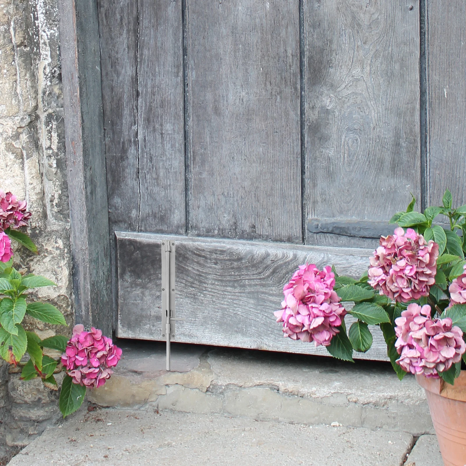 

Heavy Duty Stainless Steel Door Latch Lock with Lock Hole for Gate Fence Shed Indoor Outdoor Security Gate Hardware Kit