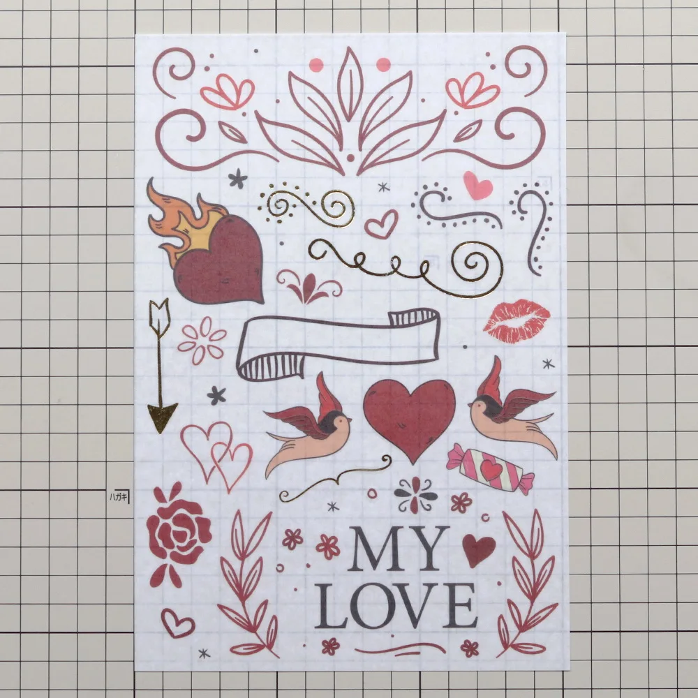 Creative Path Vintage Goldfolien-Washi-Aufkleberbögen, Rosen-Diamant-Deko-Aufkleber für Scrapbooking, Journaling, Planer, Kartenherstellung – Detail 8