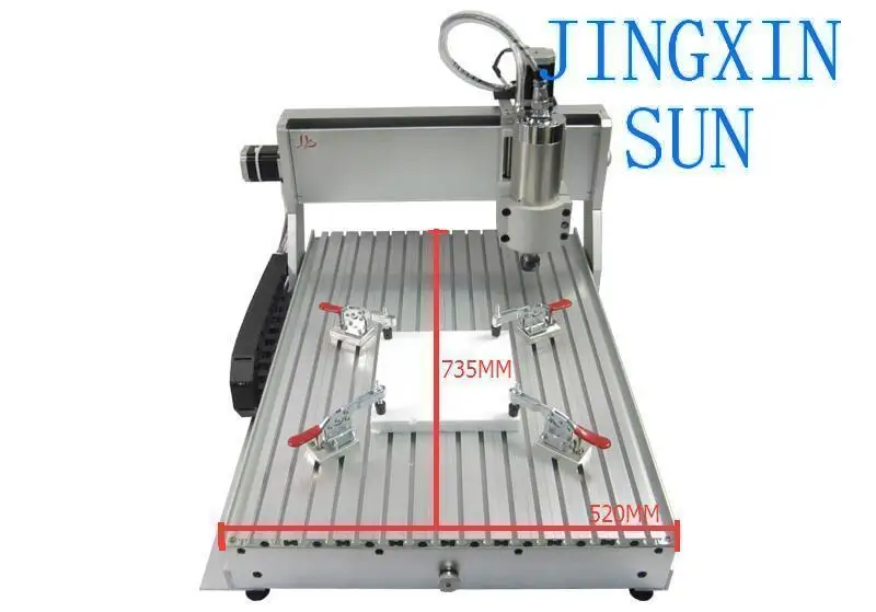 4 Axis CNC 6040 VFD CNC Router DIY Engraving Cutting Metal Milling Machine 2.2KW Spindle for Sale Woodworking