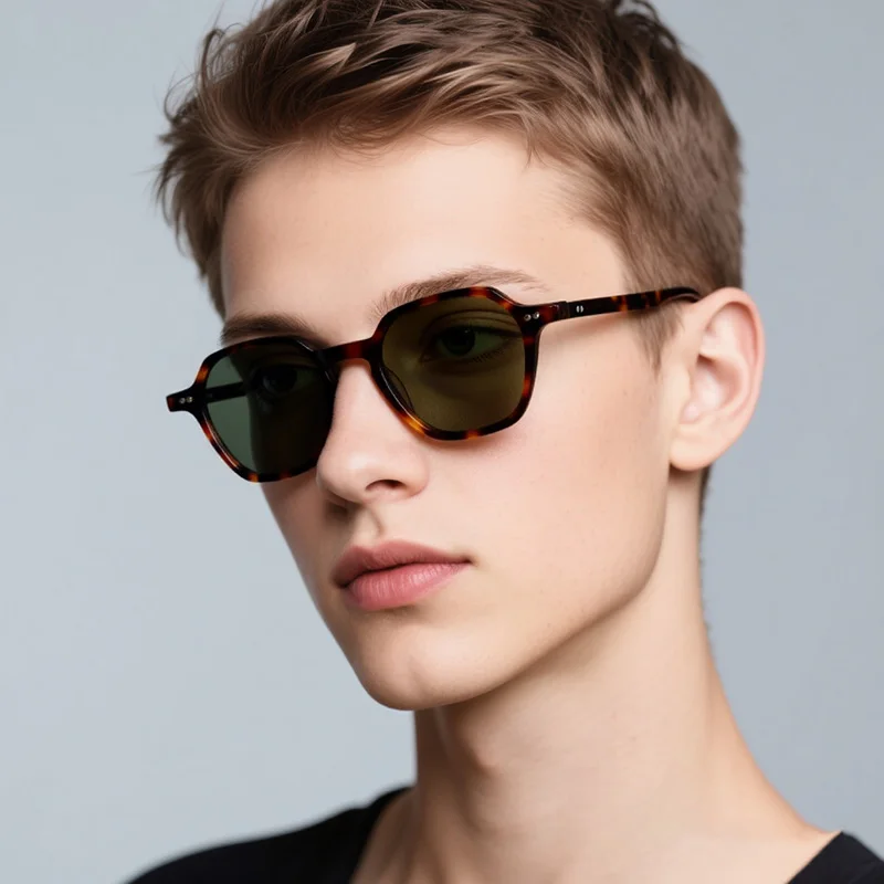FocusAid Retro Classic Fashion Women Sunglasses Men Brand Designer High Quality Acetate Sunglasses UV400 Metal Hinge Nylon Lens