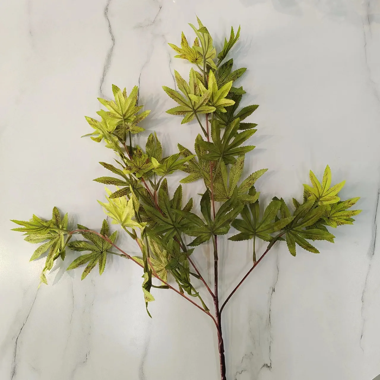 

5 шт. искусственный шелк кленовые листья ветка растения сад свадебный фон цветочная композиция домашний декор для вечеринки поддельный кленовый лист