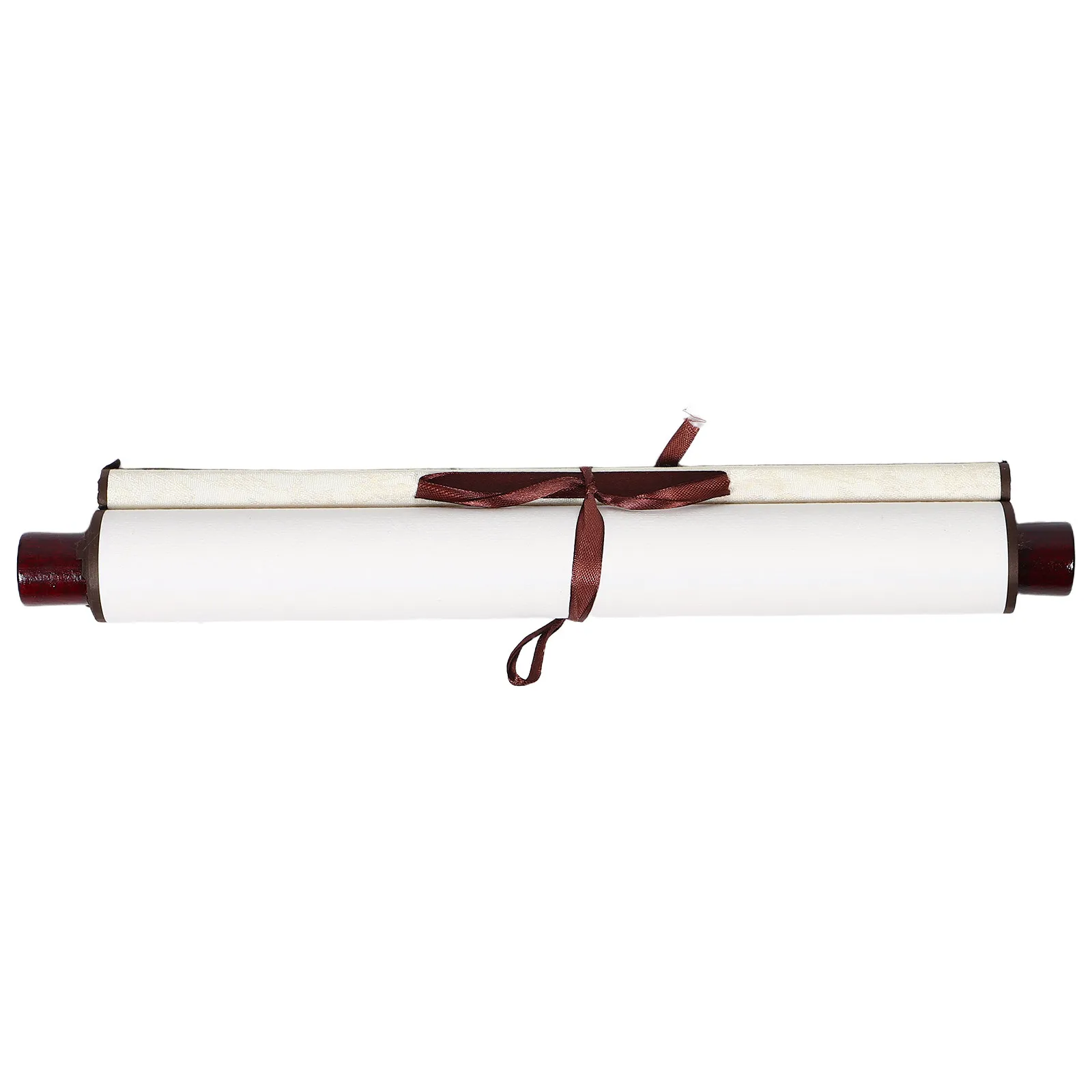 

2Pcs Blank Chinese Calligraphy Scroll Set Xuan Paper Traditional Handmade Rice Paper for Brush Painting Hanging Wall Art Decor