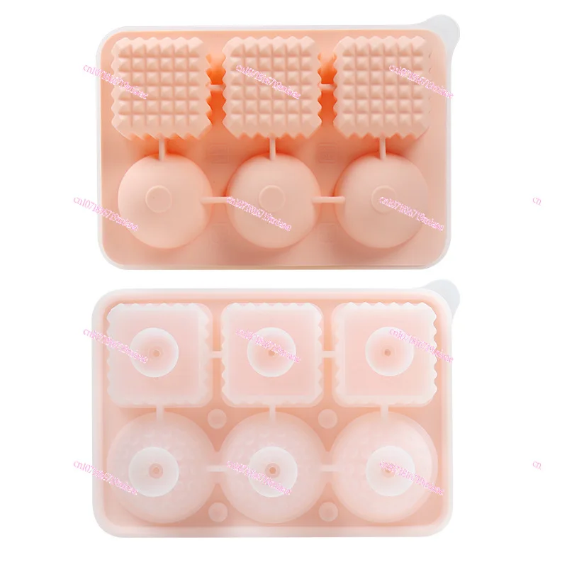 Diamond Pattern Ice CubeIce Hockey Mold Edible Silicon  Tray Household Homemade Artifact  Box