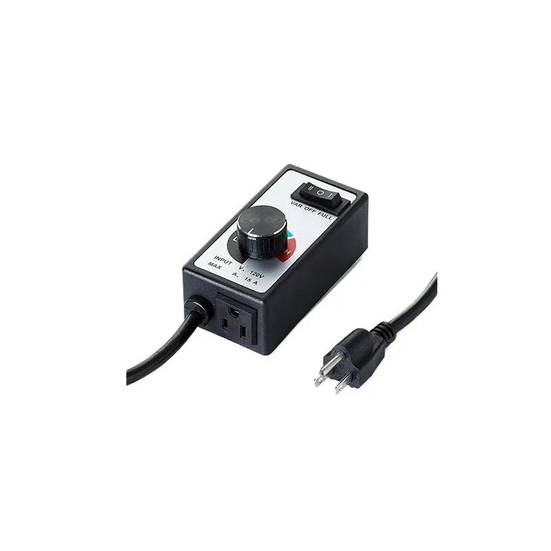 120V 15A US Plug Fan Speed Controller, Electronic Variable Speed Regulation Device Overload Protected