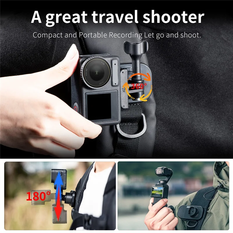 Clip de caméra STARTRC pour caméra de sport 360X4 POCKET3, caméra de poche panoramique, Clip de sac à dos magnétique