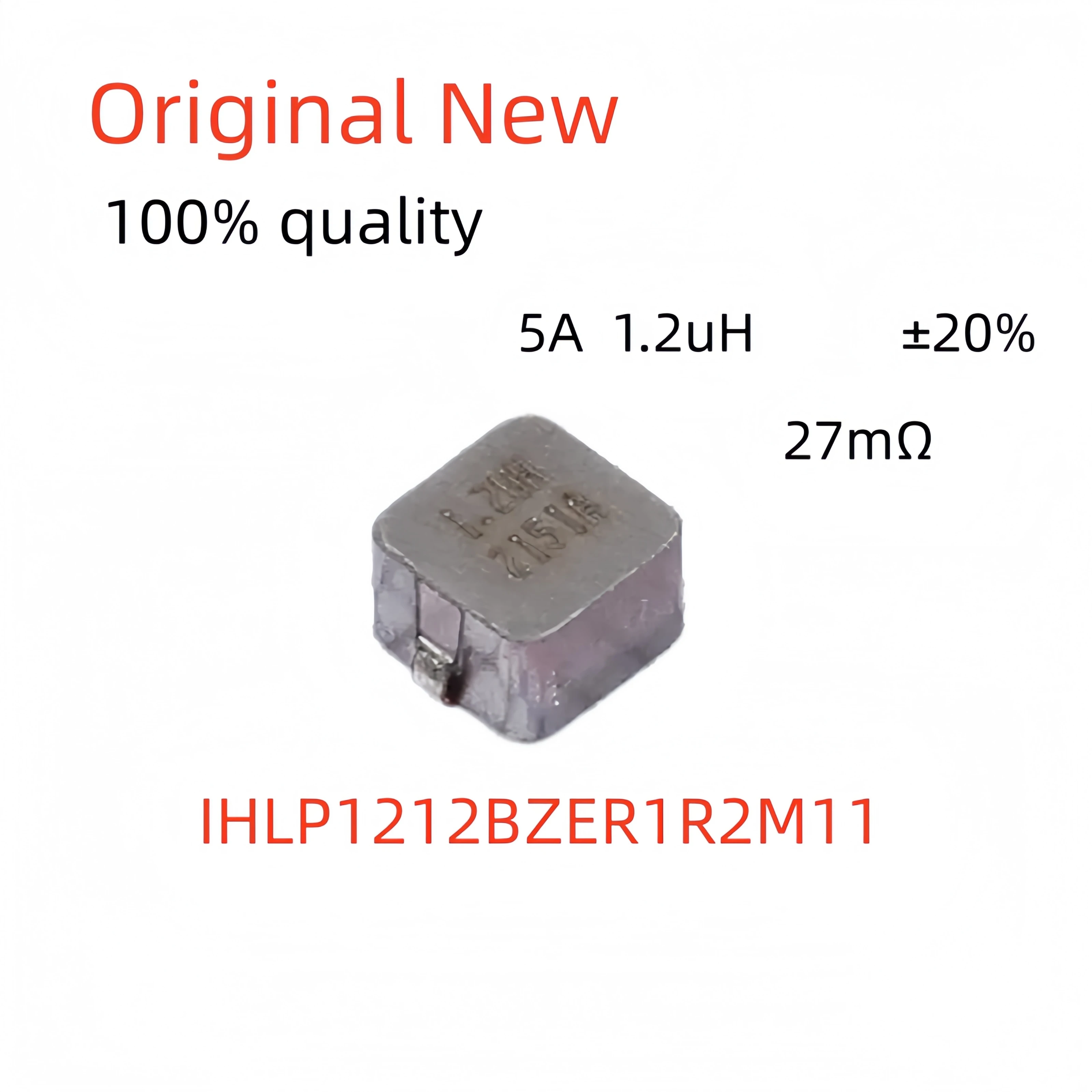 100% New IHLP1212BZER1R2M11 3x3mm Shielded Power Inductor 1.2uH ±20% 5A Rated 4A Isat 27mΩ DCR