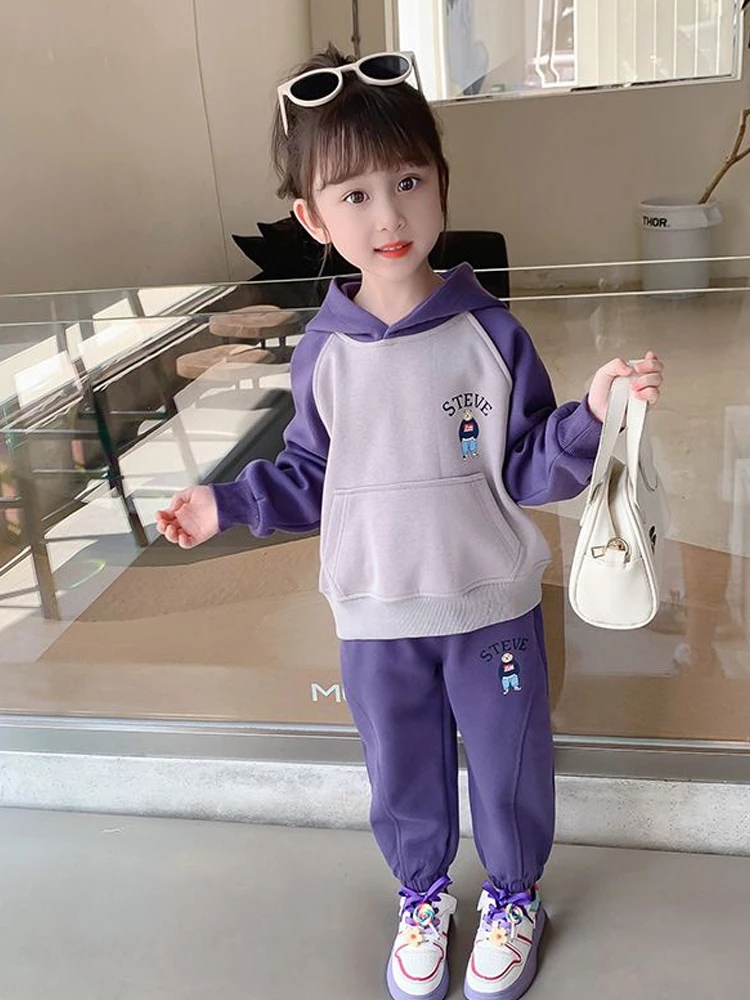 

Spring Autumn And Winter Clothing Children's Sweaters Sportswear Two Piece Groups Kids Clothes Girls Kids Clothes Girl