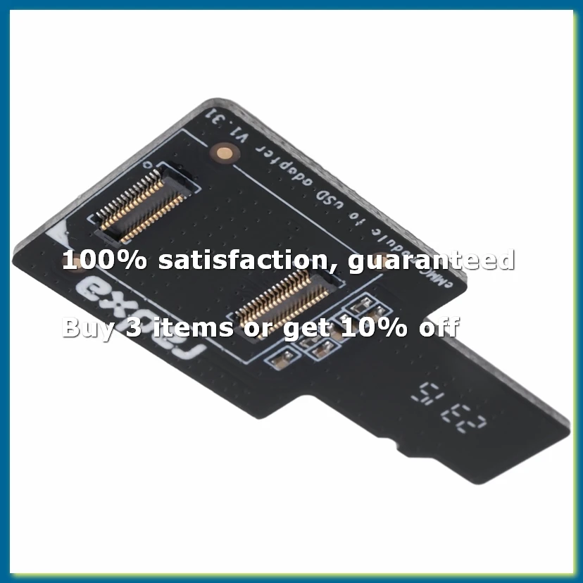 EMMC to USD Board EMMC to USB (MicroSD) Adapter Board MicroSD EMMC Modules for ROCK PI 4A/4B-DTB1