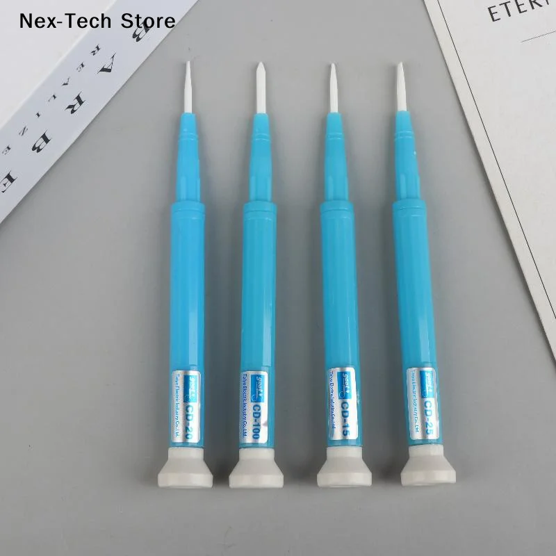 1/4PCS Blue Anti-Static Ceramic Screwdriver Set Non-Magnetic & Non-Conductive Alignment Tool Kit For Electronics Repair