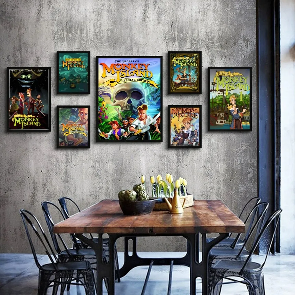 Classic Game The Secret Of Monkey Island Metal Classic Movie Posters HD Quality Poster Wall Art Painting Study Nordic Decor