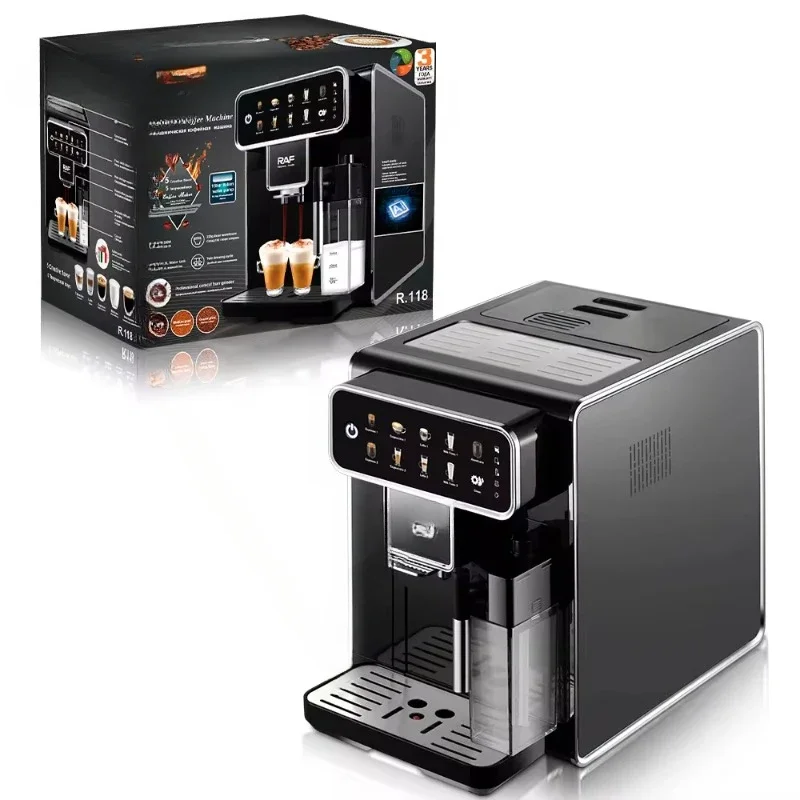 Fully Automatic Coffee Machine  Intuitive Touch Display with Milk Container  Cleaning