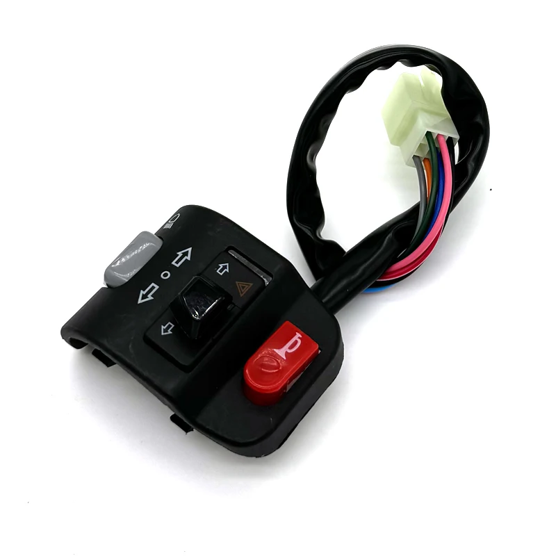 Motorcycle Handle Bar Switches Emergency Flasher Light Horn Turn Signal Electric Start Button For YAMAHA JOG ZY 100CC 125CC