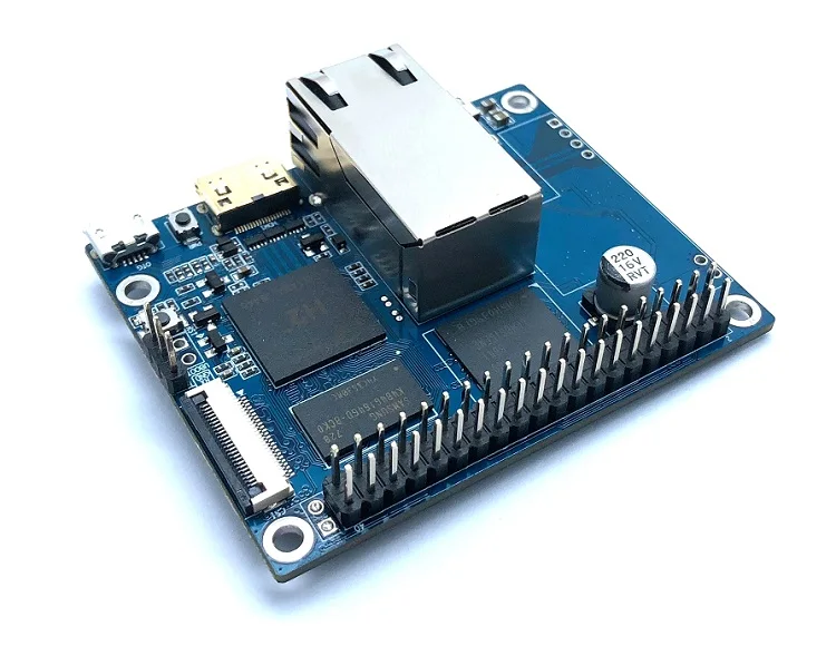 Banana Pi BPI P2 Zero quad core open source development board, supporting PoE network powered