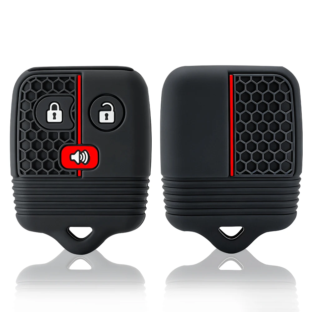 3/4 Buttons Silicone Car Remote Key Shell Case Fob Cover for Ford Focus Complete Escape Mustang Explorer Lincoln Town Sport