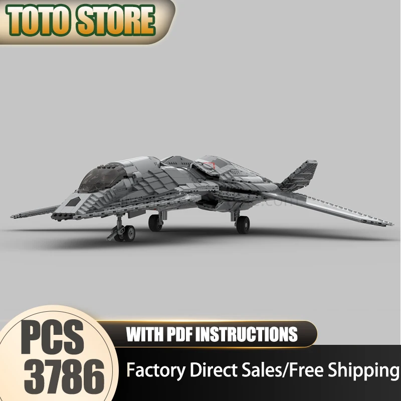 

Военный истребитель Moc, строительные кирпичи, масштаб 1:35, модель F/A-37 Talon, технология, блок-игрушка, сделай сам, сборка, рождественские праздничные подарки